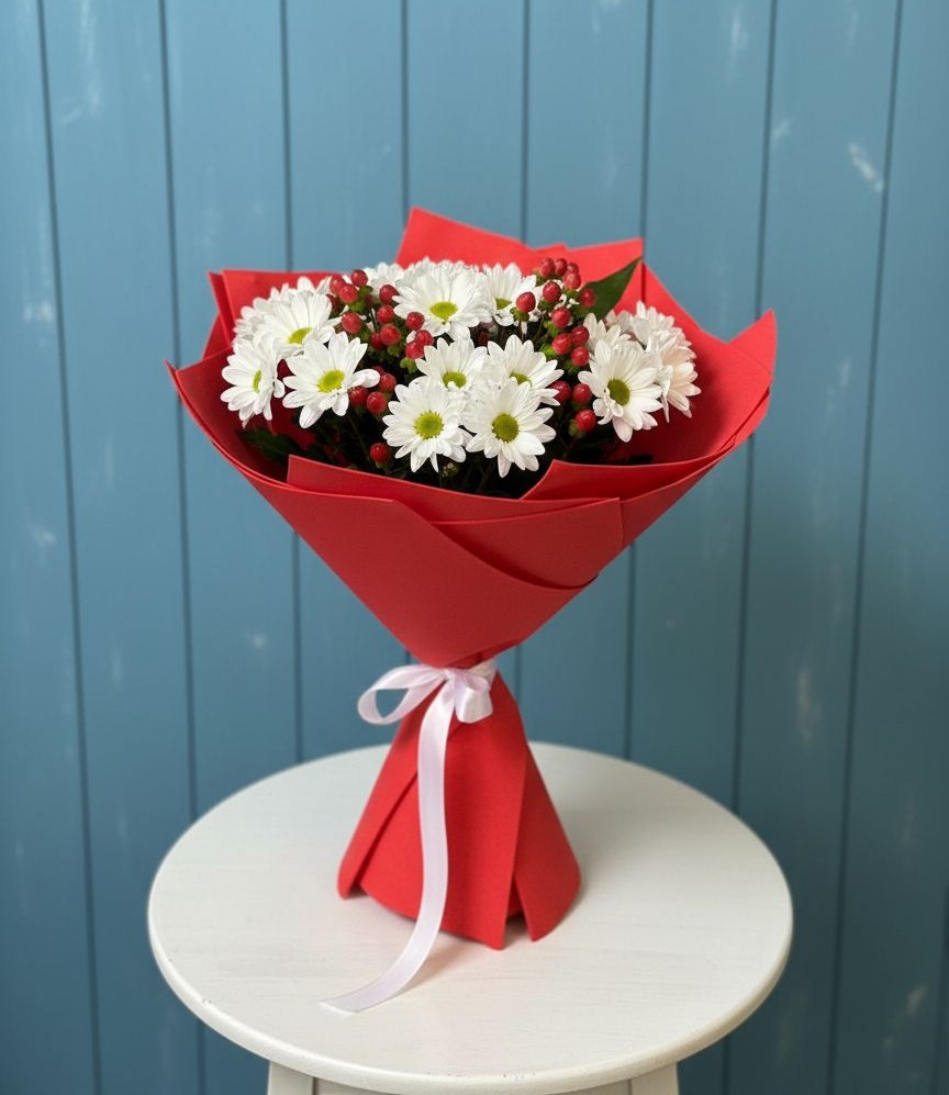 Букет цветов из: Хризантемы в Горном Новосибирской области