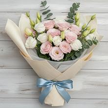 Букет цветов из:  Лизиантусы #REPLACE_PRED# Горном Новосибирской области