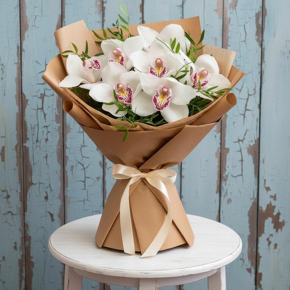 Букет цветов из: Орхидеи и Розы в Горном Новосибирской области