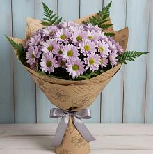 Букет цветов из:  Хризантемы #REPLACE_PRED# Горном Новосибирской области