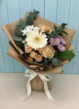 Букет цветов из:  Герберы и Хризантемы в Горном Новосибирской области