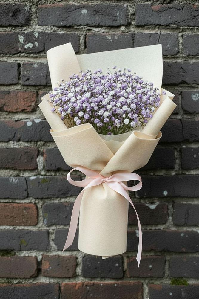 Букет цветов из: Гипсофила в Горном Новосибирской области