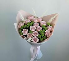 Букет цветов из:  Розы и Хризантемы #REPLACE_PRED# Горном Новосибирской области