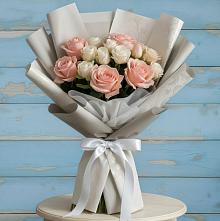 Букет цветов из:  Розы #REPLACE_PRED# Горном Новосибирской области