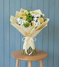 Букет цветов из:  Хризантемы и Розы #REPLACE_PRED# Горном Новосибирской области