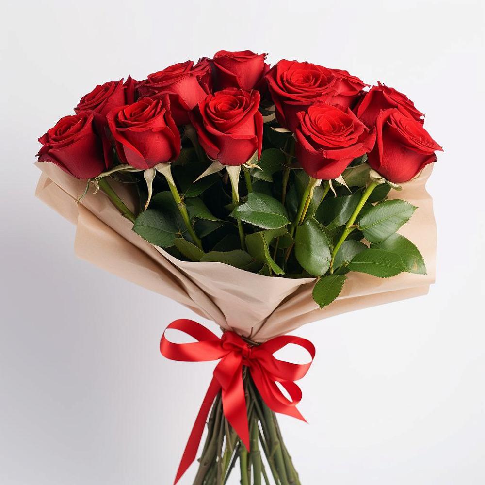 Букет 11 Красных роз Эдлесс Лав в Горном Новосибирской области