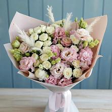 Букет цветов из:  Альстромерии и Розы #REPLACE_PRED# Горном Новосибирской области
